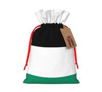Palestine flag print Christmas Bag - Premium Holiday packet, Festive Xmas Packaging with Joyful Designs