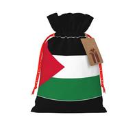 Palestine flag print Christmas Bag - Premium Holiday packet, Festive Xmas Packaging with Joyful Designs