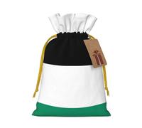 Palestine flag print Christmas Bag - Premium Holiday packet, Festive Xmas Packaging with Joyful Designs