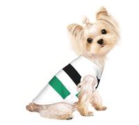 Palestine flag print Dog Shirts for Small Dogs Stretchy T-Shirts Lightweight Tank Top Sleeveless Striped Vest