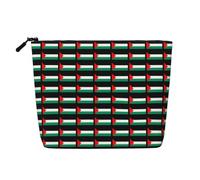 Palestine Flag Print Lightweight Makeup Bag Women Daily Travel Weekend Getaways Toiletry Cosmetic Pouch