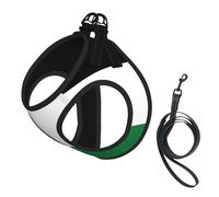 Palestine Flag Print Pet Leash Vest,For Small Dogs,Adjustable And Comfortable Cat Puppy Essentials