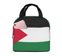 Palestine Flag Print Portable Lunch Tote Bag Reusable Lunch Bag Multifunctional Convenient Lunch Bag
