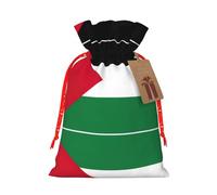 Palestine Flag Print Reusable Gift Bags,Drawstring Gift Bags For Jewelry And Gifts,For Festive Occasions