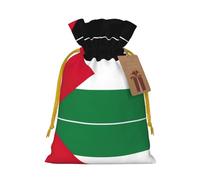 Palestine Flag Print Reusable Gift Bags,Drawstring Gift Bags For Jewelry And Gifts,For Festive Occasions