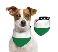 Palestine Flag Print Soft Cotton Pet Bandana, Dog Drool Bib & Cat Fashion Scarf for Everyday Wear Small