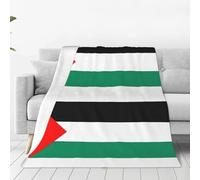 Palestine Flag Print Soft Warm Blankets Fleece Throw, Lightweight Flannel Fleece Blanket For Bed Sofa Couch