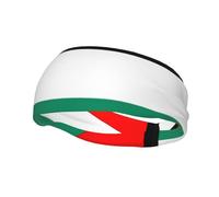 Palestine Flag Print Style Functionality Sports Sweatband For Men Women Stretchy Breathable Headband