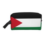 Palestine Flag Print Toiletry Bag for Men Travel Toiletry Bag, Spacious Capacity Cosmetic Bag for Women