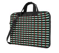 Palestine Flag Print Ultra-Thin Portable Laptop Bag Briefcase Working Business Casual Shoulder Bags