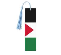 Palestine Flag Print Wooden Bookmarks Book Markers for Book Lovers Writers Readers Unique Cool 5 Pieces
