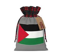 Palestine Flag Print Xmas Drawstring Gift Festive Packaging Christmas Birthday Bags Wrapping Needs