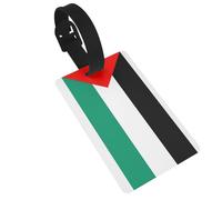 Palestine Flag Printed Travel Bag Labels Unique Suitcase Identifiers with Personal Information Column