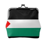 Palestine Flag Printing Coin Purse, Lightweight Minimalist Wallet For Music Festivals And Concerts, Black, One Size, Art Deco