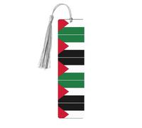 Palestine Flag Printing Fashion Wooden Bookmarks 5 Pieces,Rectangle Bookmarks for Adult Perfect for Graduation Gifts