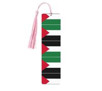 Palestine Flag Printing Fashion Wooden Bookmarks 5 Pieces,Rectangle Bookmarks for Adult Perfect for Graduation Gifts