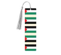 Palestine Flag Printing Fashion Wooden Bookmarks 5 Pieces,Rectangle Bookmarks for Adult Perfect for Graduation Gifts