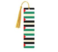 Palestine Flag Printing Fashion Wooden Bookmarks 5 Pieces,Rectangle Bookmarks for Adult Perfect for Graduation Gifts
