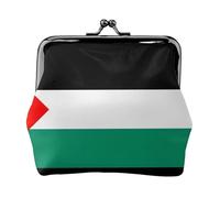 Palestine Flag Printing Small Travel Kit Wallet, Compact Pouch For Camping Adventures And Fishing Trips, Black, One size