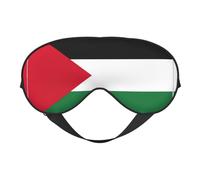 Palestine Flag Reversible Eye Mask Double Sided Blackout Mask Adjustable Soft Sleep Travel Nap Cover