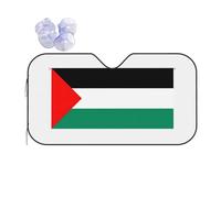 Palestine Flag Sun Shade - Folding Car Front Window Sunshade for Cars SUV Trucks,Max UV Blocking and Keep The Vehicle Cool