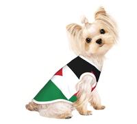 palestine flag1 print Dog Shirts for Small Dogs Stretchy T-Shirts Lightweight Tank Top Sleeveless Striped Vest
