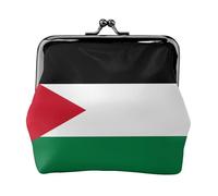 Palestine Flag1 Printing Coin Purse, Lightweight Minimalist Wallet For Music Festivals And Concerts, Black, One Size, Art Deco