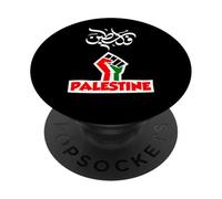 Palestine Free in Arabic Gaza Flag PopSockets Adhesive PopGrip