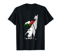 Palestine Free in Arabic Gaza Flag T-Shirt