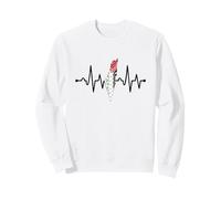 Palestine Heartbeat Keffiyeh Map Flag Palestinian Solidarity Sweatshirt