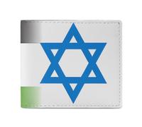 Palestine Israel1 Flag Funny Wallets Slim Soft Front Pockets Bifold Wallet with ID Credit Card Holder