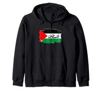 Palestine love and toothless Zip Hoodie