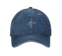 Palestine Map Baseball Cap Classic Mens Baseball Caps - Unisex Distressed Washed Snapback Hat,Outdoor Summer Casual Sun Visor Hat,Dark Blue,One Size