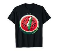 Palestine Map Watermelon Arabic Patriotic T-Shirt