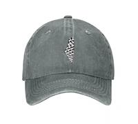Palestine Map with Keffiyeh Baseball Cap - Distressed Washed Cotton Denim Cap,Classic Trucker Hat Golf Cap Casual Sun Hat Adjustable Outdoor Sport Caps,Gray,One Size