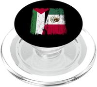Palestine Mexico Half Flag Palestinian Mexican Heritage PopSockets PopGrip for MagSafe