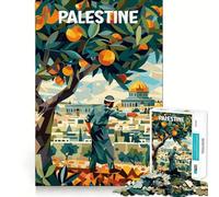 Palestine Oranges Cubism 1000 Pieces Jigsaw Puzzles for Adults Smart Toy Home Activity Accurate Cut Wall Art Decor (50x75cm)