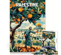 Palestine Oranges Cubism 1000 Pieces Jigsaw Puzzles for Adults Smart Toy Home Activity Accurate Cut Wall Art Decor (50x75cm)