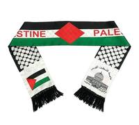 Palestine Palestine Scarf 53 Inch Long Polyester Palestinian Keffiyeh with Tassel Soft Ethnic Printed Arabian Satin Scarf for Men Women Wedding Holiday