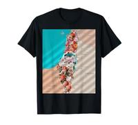 Palestine . Palestinian cities map Men Women gift T-Shirt