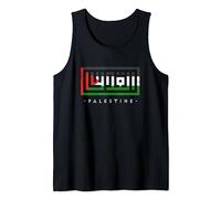 Palestine Palestinian Flag Arabic Calligraphy Free Palestine Tank Top
