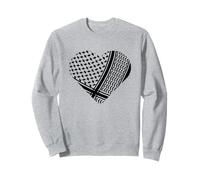 Palestine T-shirt Palestinian Black Hatta Heart Shape Sweatshirt