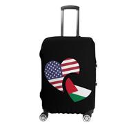 Palestine US Flag Luggage Cover Travel Suitcase Protector Anti-Scratch Suitcase Cover XL