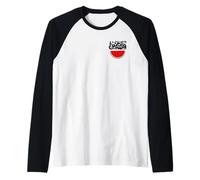 Palestine Watermelon Calligraphy Palestinian Solidarity Raglan Baseball Tee