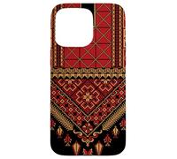 Palestine Women's Islam Folklore Palestinian Thobe Girls Dress Case for iPhone 15 Pro Max