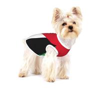 Palestinian flag print Tshirts for Small Dogs Dog's Fashion Shirt Breathable Sleeveless Shirts for Small Dogs