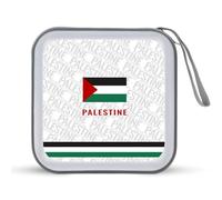 Palestinian Free Palestine Portable CD Case Holder 48 Capacity Travel DVD Storage Boxs Wallet Bag