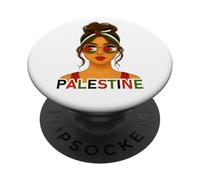 Palestinian Girl Palestine Flag Palestinian Girlfriend Wife PopSockets Adhesive PopGrip