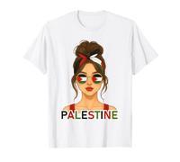 Palestinian Girl Palestine Flag Palestinian Girlfriend Wife T-Shirt