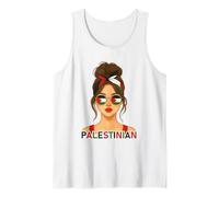 Palestinian Girl Palestine Flag Palestinian Girlfriend Wife Tank Top